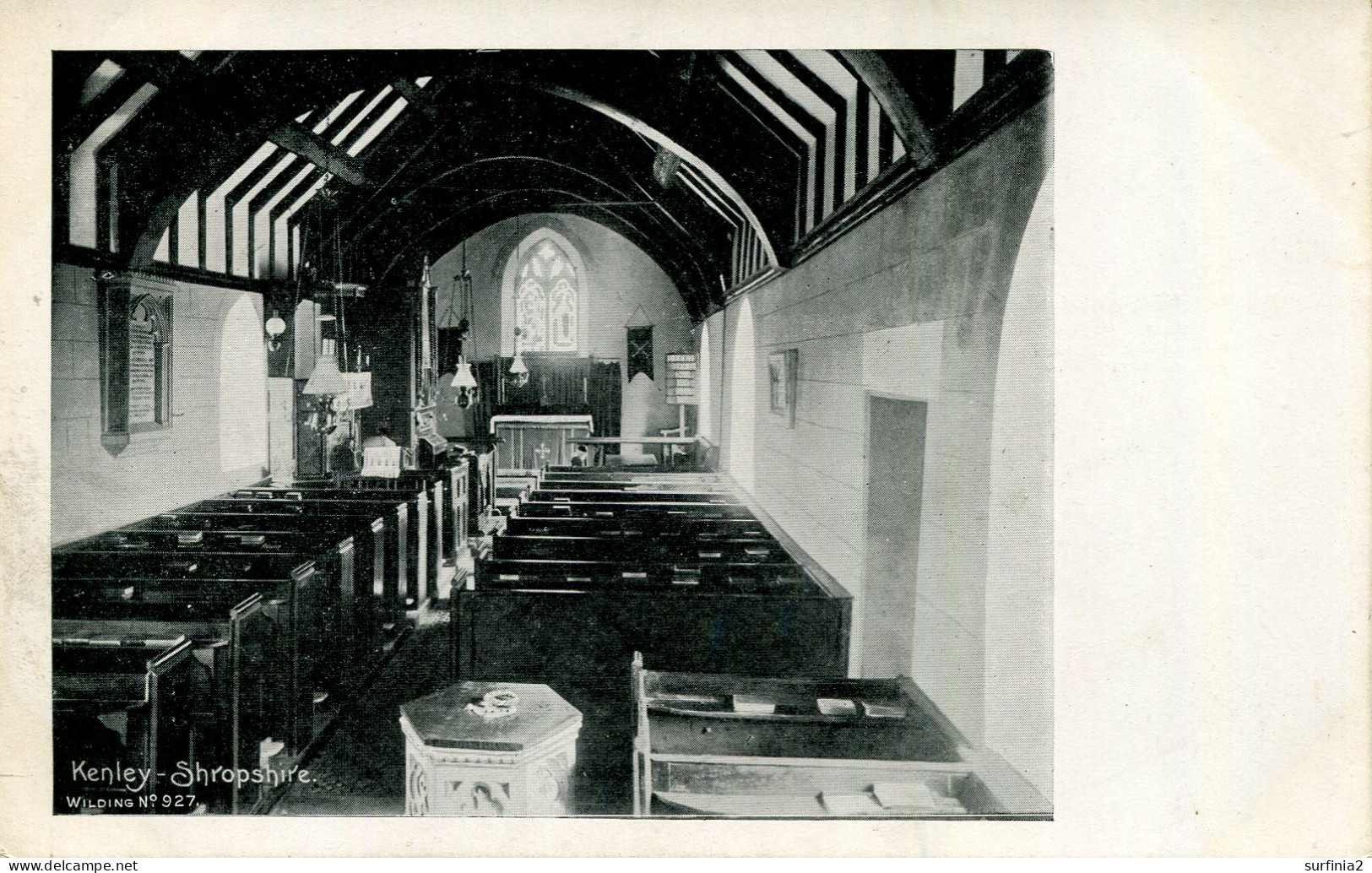 SHROPSHIRE - KENLEY CHURCH INTERIOR Sh404 - Shropshire