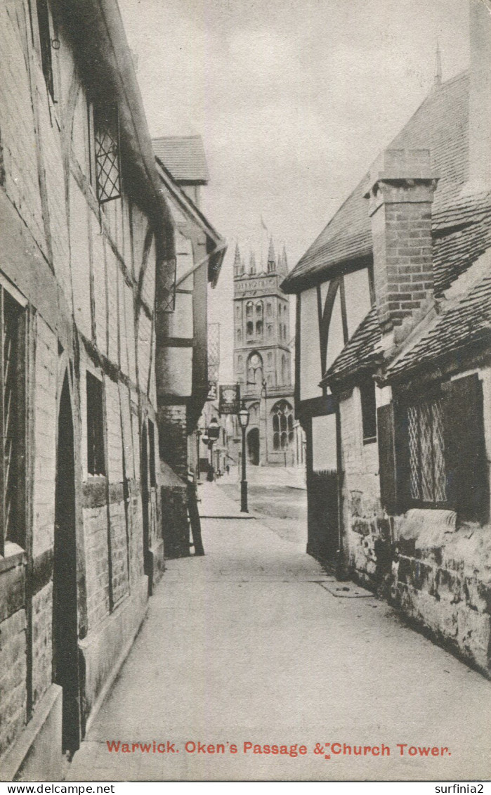 WARKS - WARWICK - OKEN'S PASSAGE And CHURCH TOWER Wa347 - Warwick