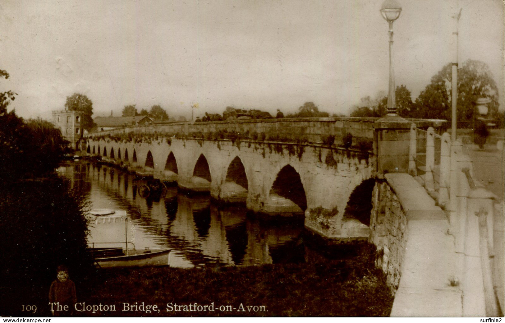 WARKS - STRATFORD - THE CLOPTON BRIDGE RP  Wa351 - Stratford Upon Avon