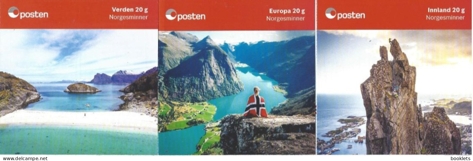 NORWAY, 2023, Booklets 220/222, Norway Memories: Beautiful Holiday Phot's - Carnets
