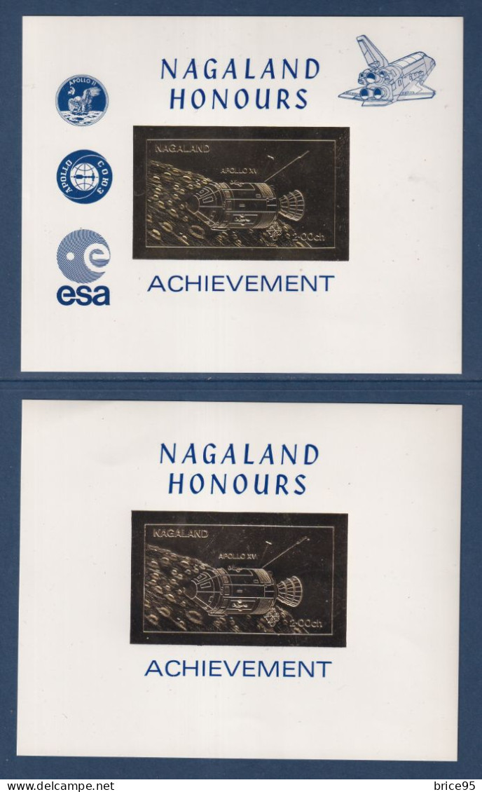 Nagaland - Neuf Sans Charnière ** - Timbre En OR - Espace - Space - Apollo 15 - ESA - Otros & Sin Clasificación