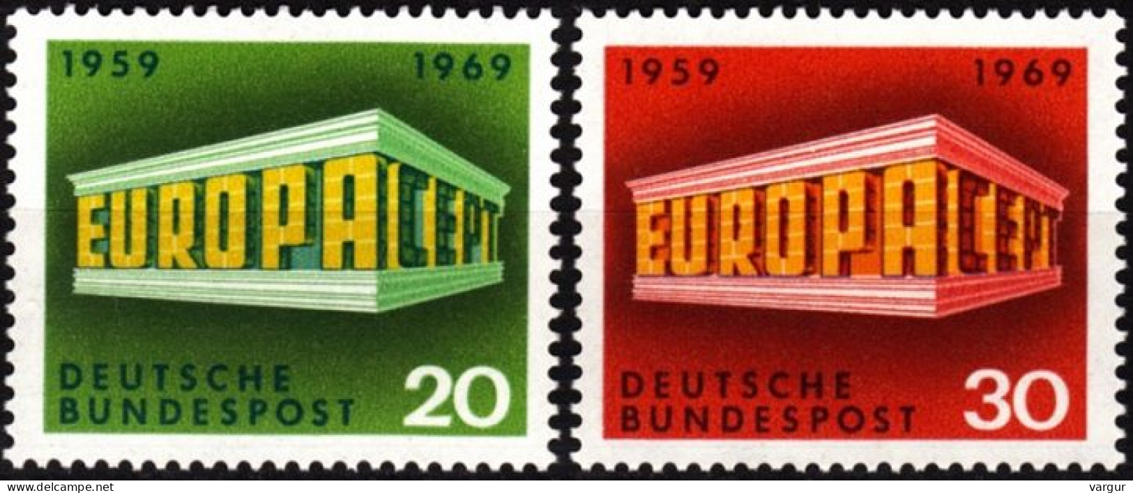 GERMANY 1969 EUROPA. Complete Set, MNH - 1969