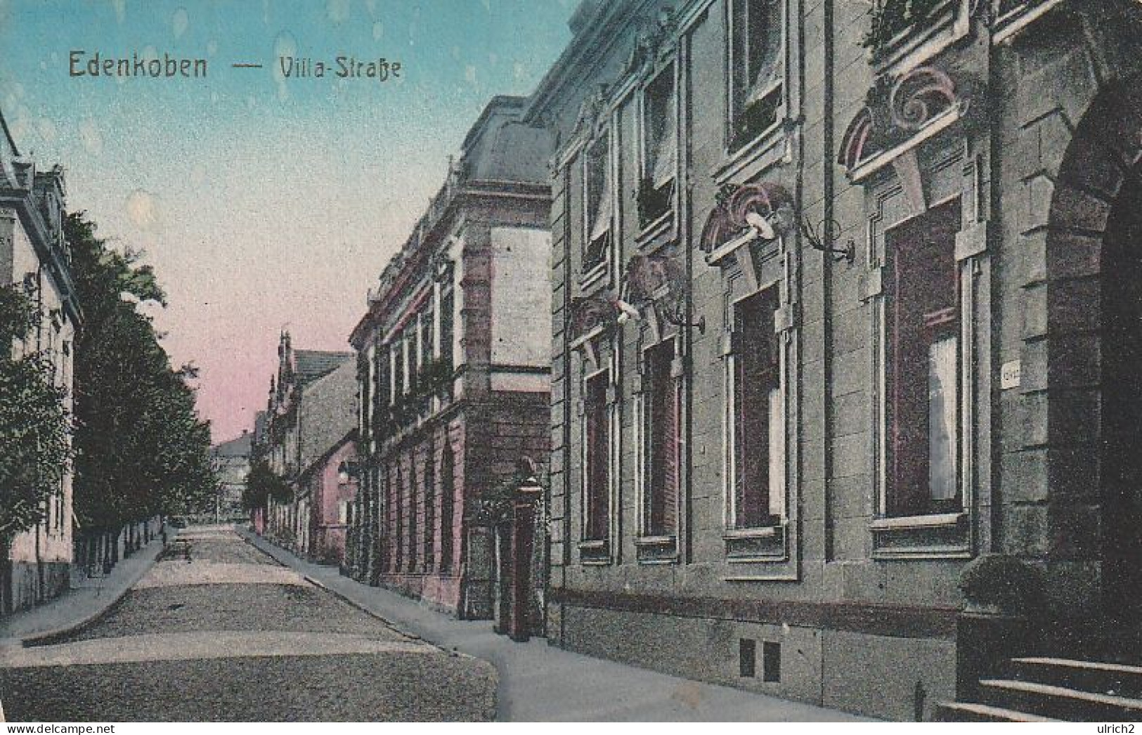 AK Edenkoben - Villa-Straße - 1919 (66269) - Edenkoben