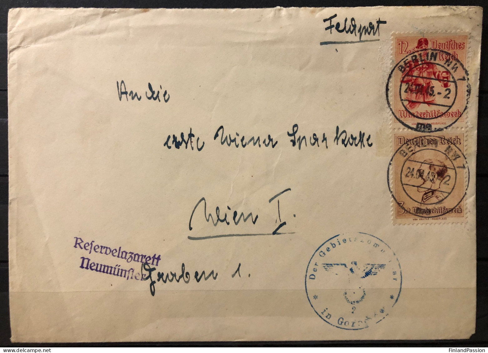 Cover With MiNr 30-31 Himmler Forgeries In Pair. Read Description (!) - War And Propaganda Forgeries
