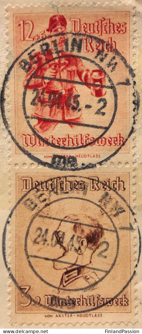 Cover With MiNr 30-31 Himmler Forgeries In Pair. Read Description (!) - Falsificaciones Y Propaganda De Guerra