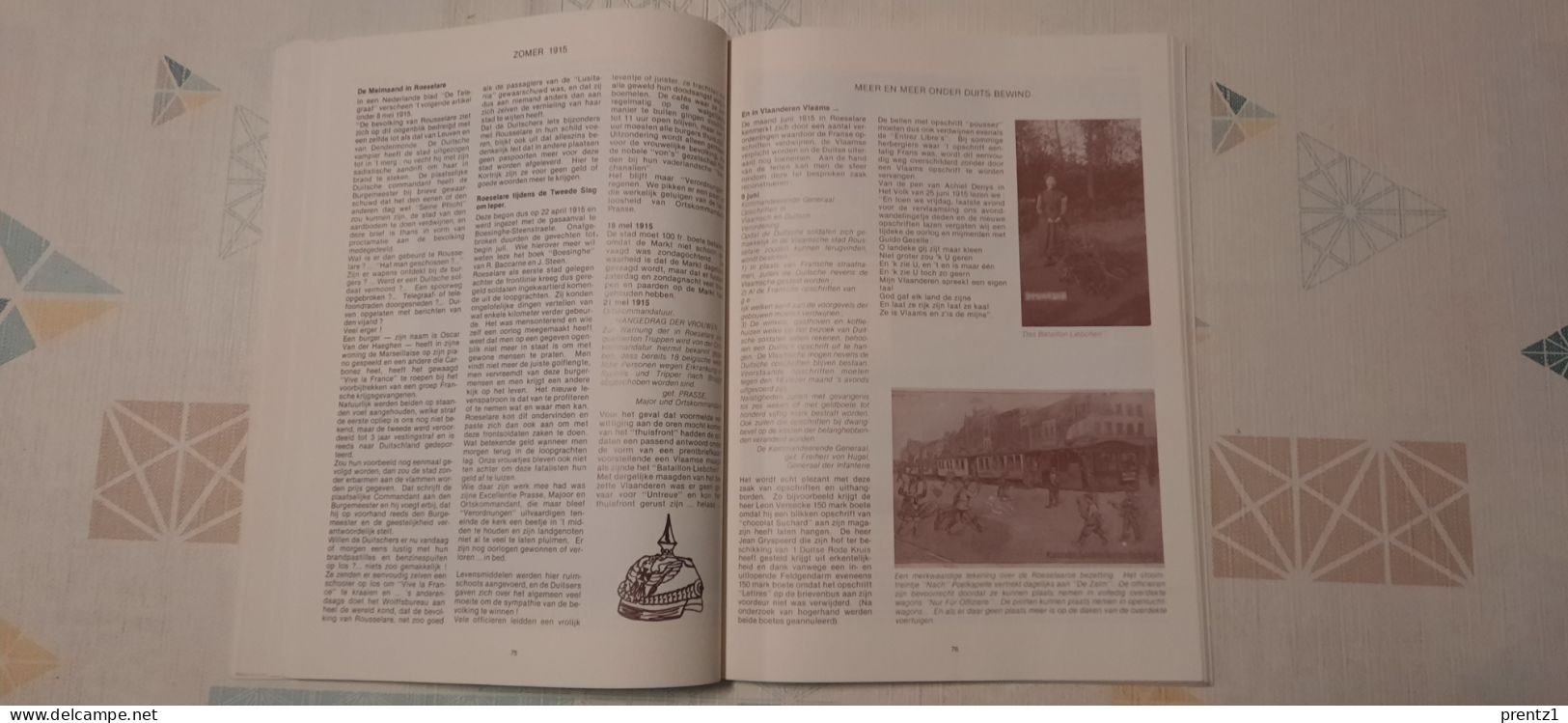 Boek : Oorlogskroniek 1914-1918 - Roeselare met tal van foto's en real data