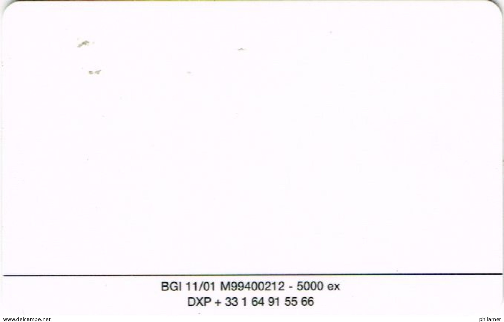 Nouvelle Caledonie Caledonia Tville Noumea Carte Stationnement Piaf 200 Unités 11/2001 5000 Ex Ut - New Caledonia