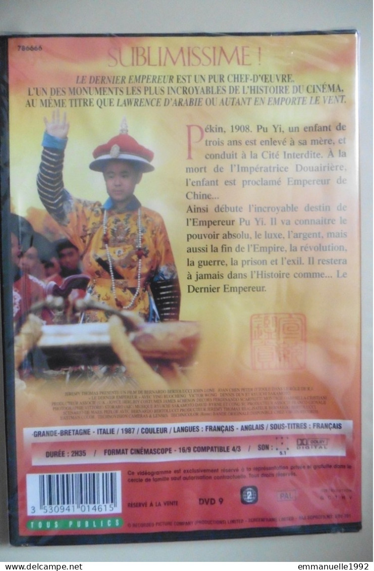 DVD Le Dernier Empereur 1987 De Bernardo Bertolucci Avec Peter O'Toole John Lone Joan Chen - Drama