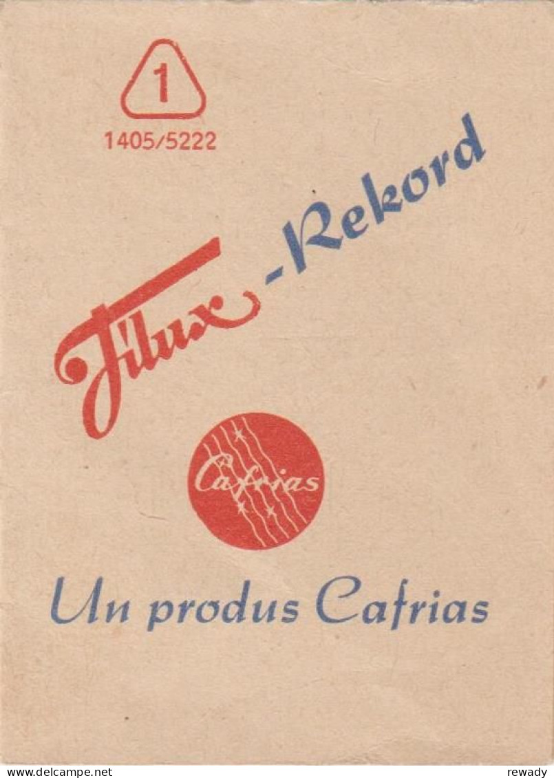 Filux-Rekord - Cafrias - Modul De Folosire - Certificat De Garantie - Advertising - Publicité - Karl Marx Stadt - Matériel & Accessoires