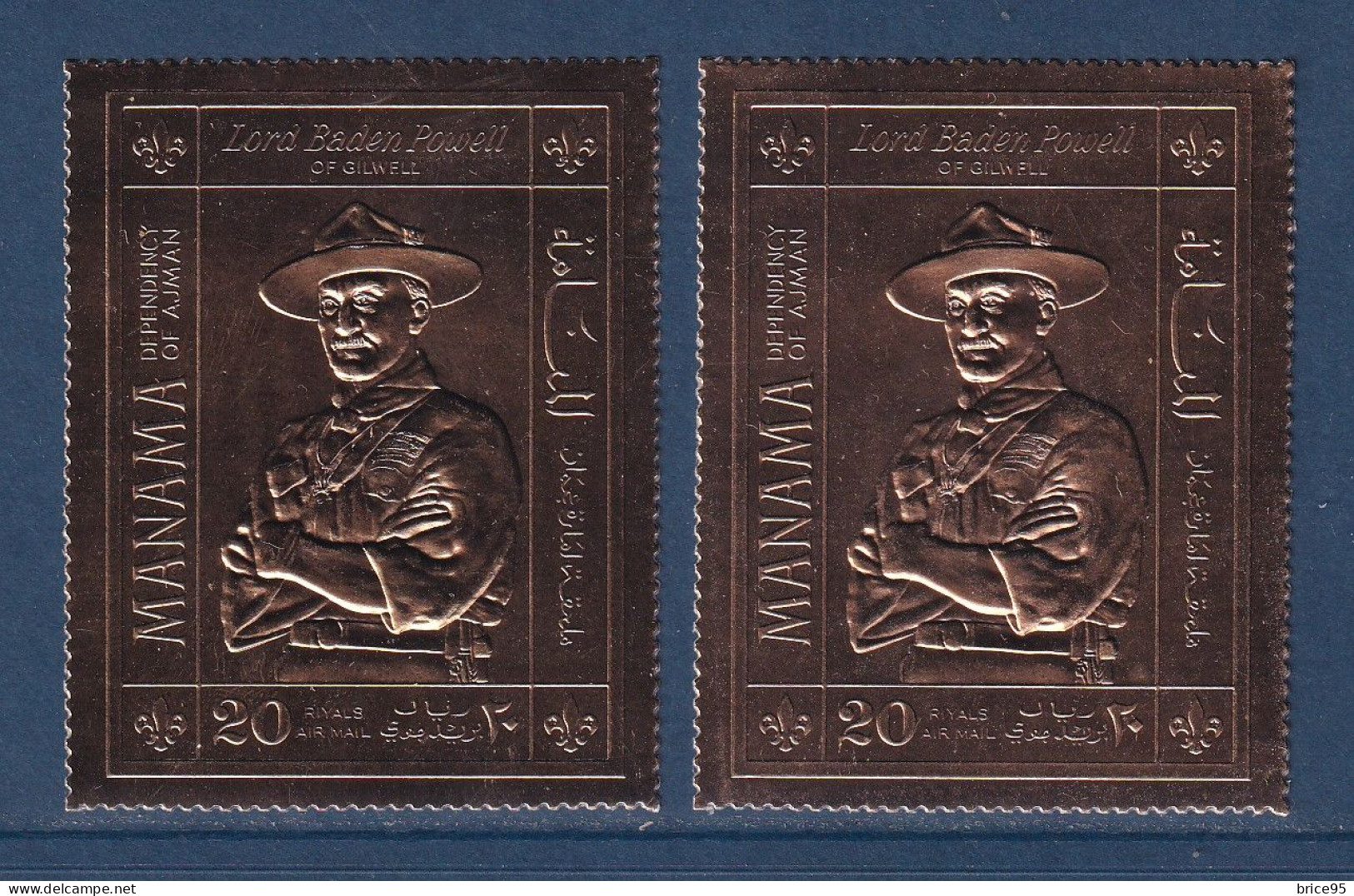 Manama - Neuf Sans Charnière ** - Timbre En OR - Lord Baden Powell - Manama