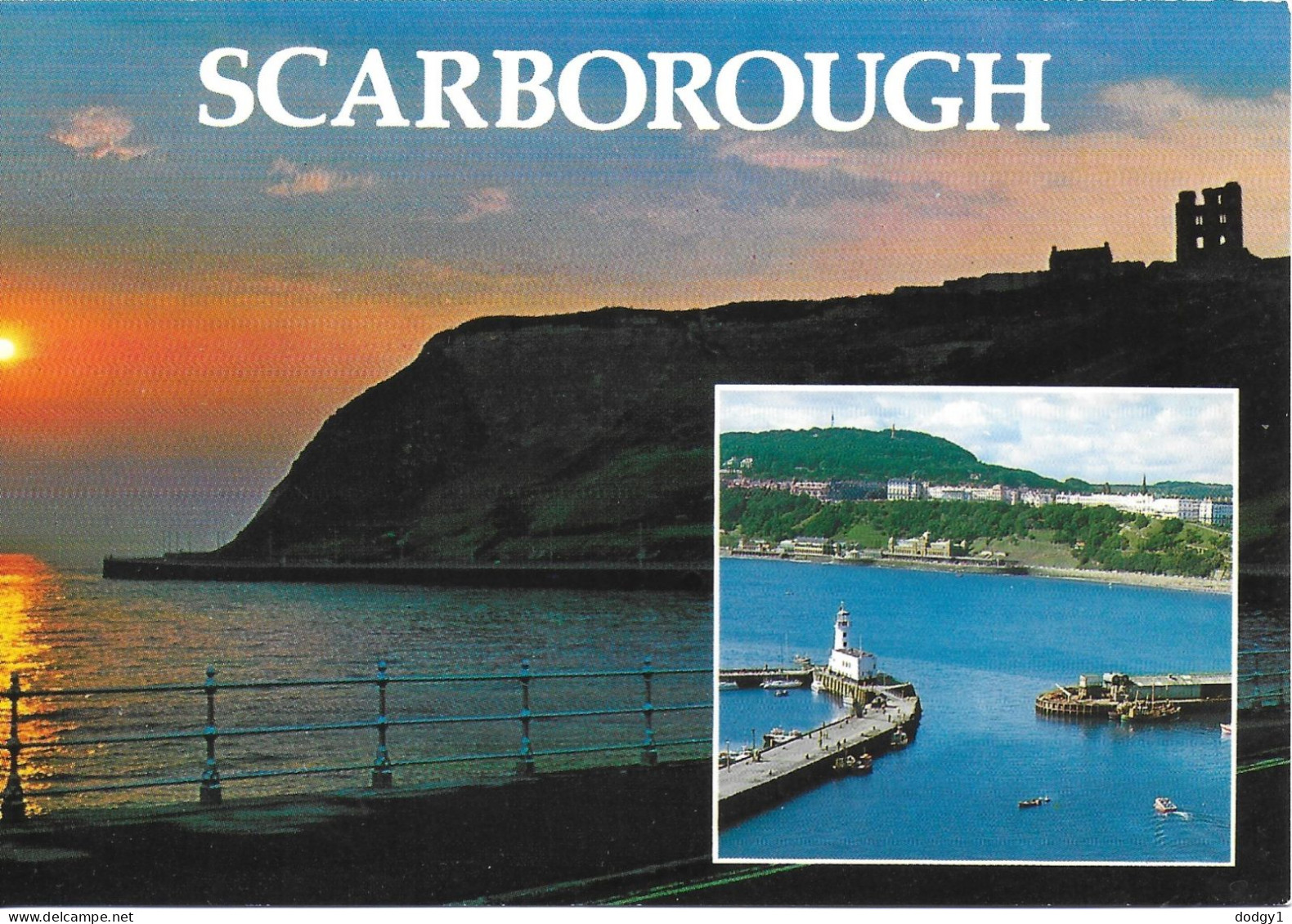 SCENES FROM SCARBOROUGH, YORKSHIRE, ENGLAND. UNUSED POSTCARD   Zq8 - Scarborough