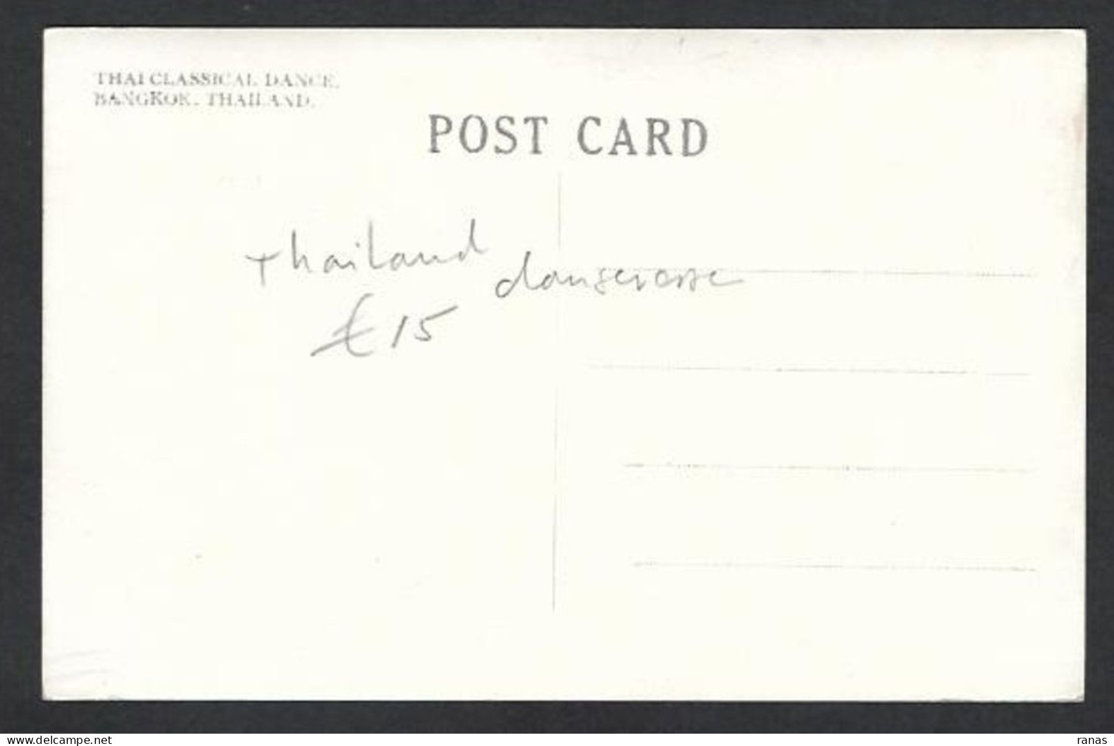 CPA SIAM Thaïlande Asie Non Circulé Bangkok Carte Photo RPPC - Thaïlande