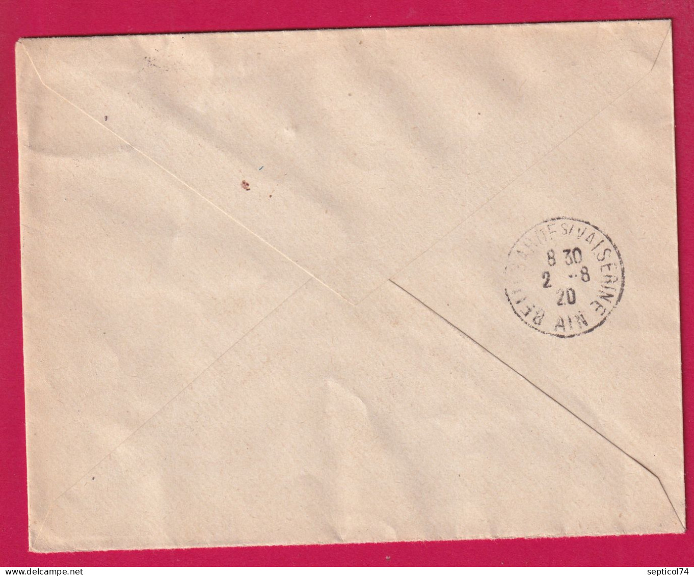 LIBREVILLE GABON 1920 POUR BELLEGARDE AIN LETTRE - Covers & Documents