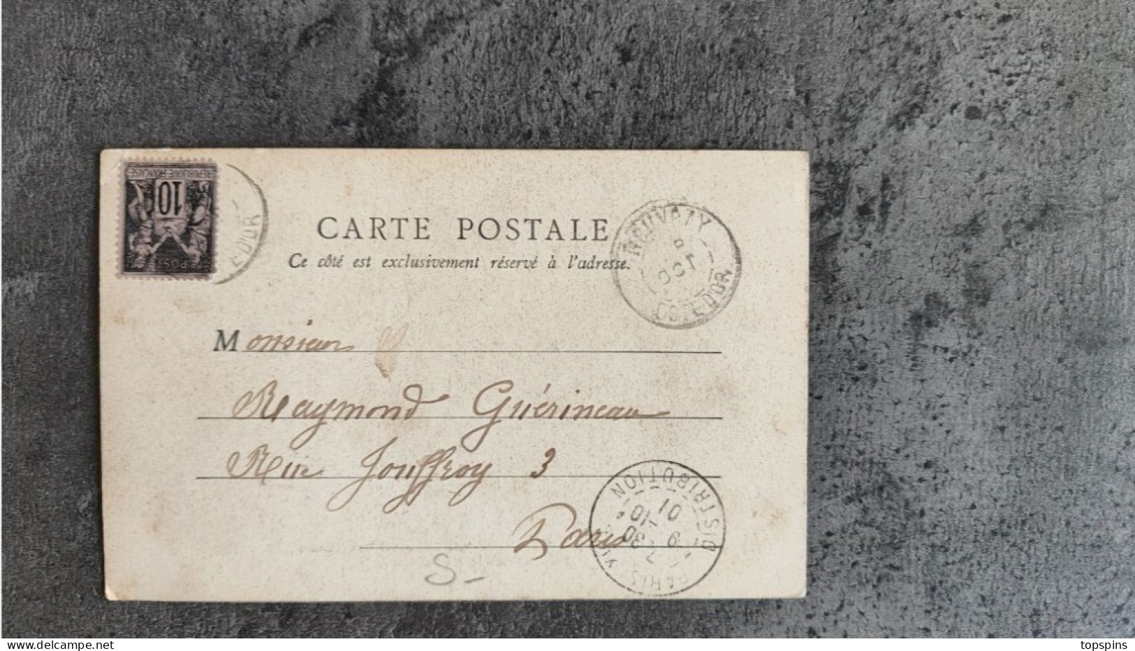 CARTE POSTALE CP PRÉCURSEUR RELIGION MONASTERE SAINTE MARIE DE LA PIERRE QUI VIRE 1901 TBE - Luoghi Santi