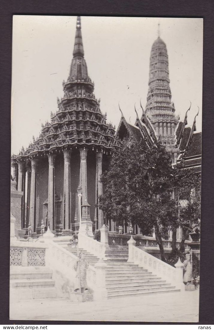 CPA SIAM Thaïlande Asie écrite Carte Photo RPPC - Tailandia