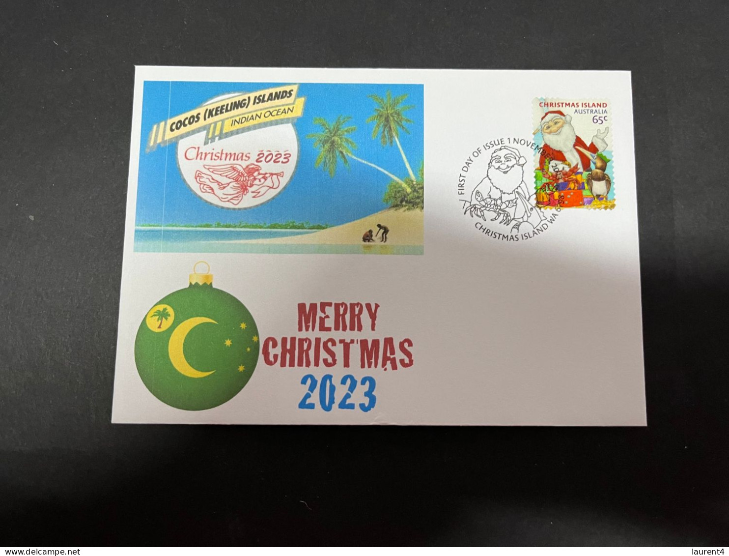 27-11-2023 (3 V 33) Christmas 2023 (new Australian Xmas Island Stamp) Cocos Island Xmas (released 1-11-2023) - Christmas Island