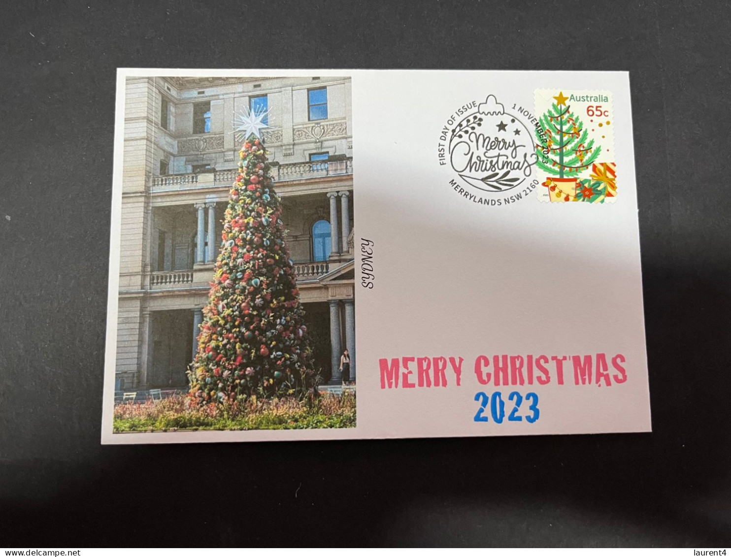 27-11-2023 (3 V 33) Christmas 2023 (new Australian Xmas Stamp) Sydney Christmas Tree (released 1-11-2023) - Christmas Island