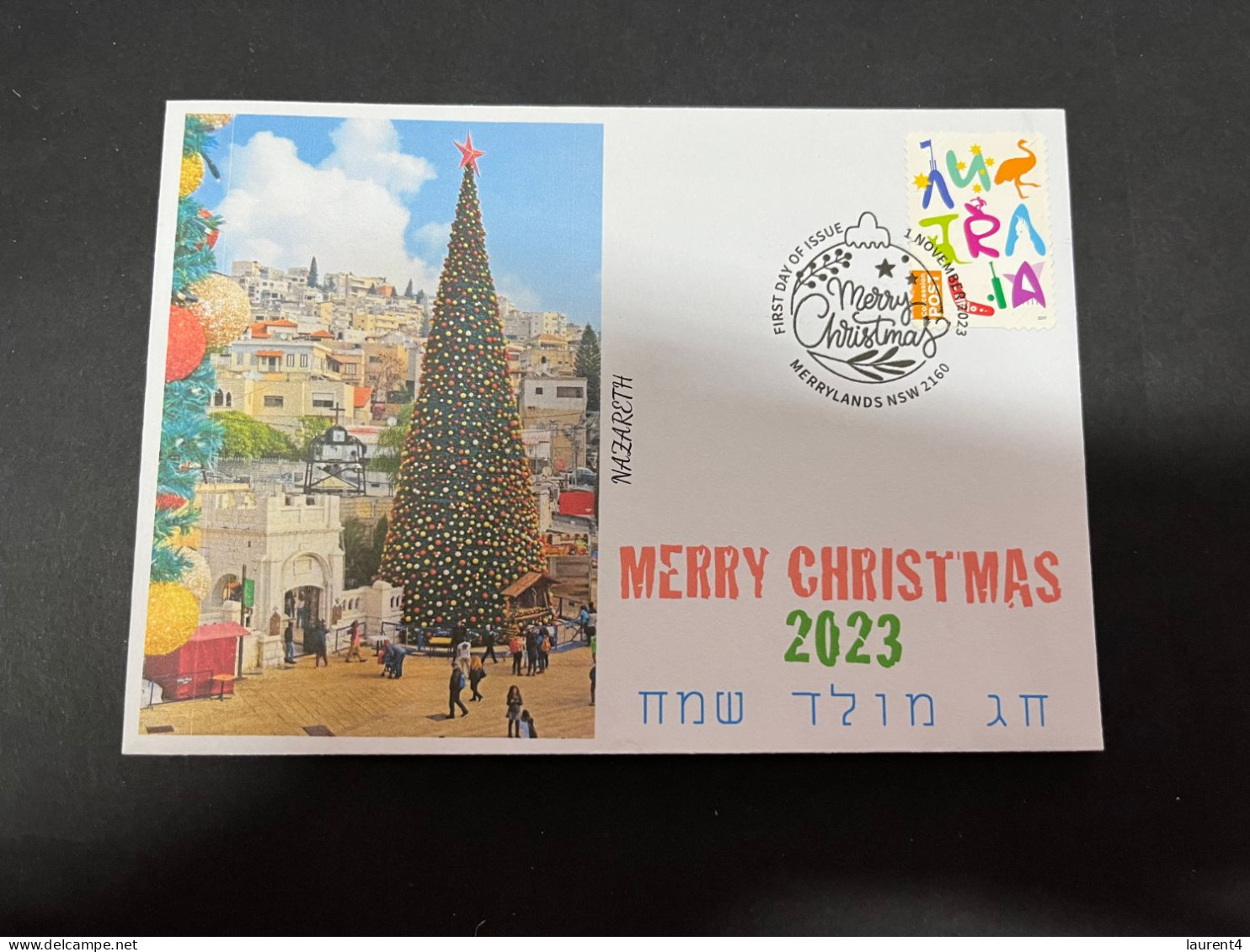 27-11-2023 (3 V 33) Christmas 2023 (OZ Stamp) Nazareth Christmas Tree (released 1-11-2023) - Christmas Island