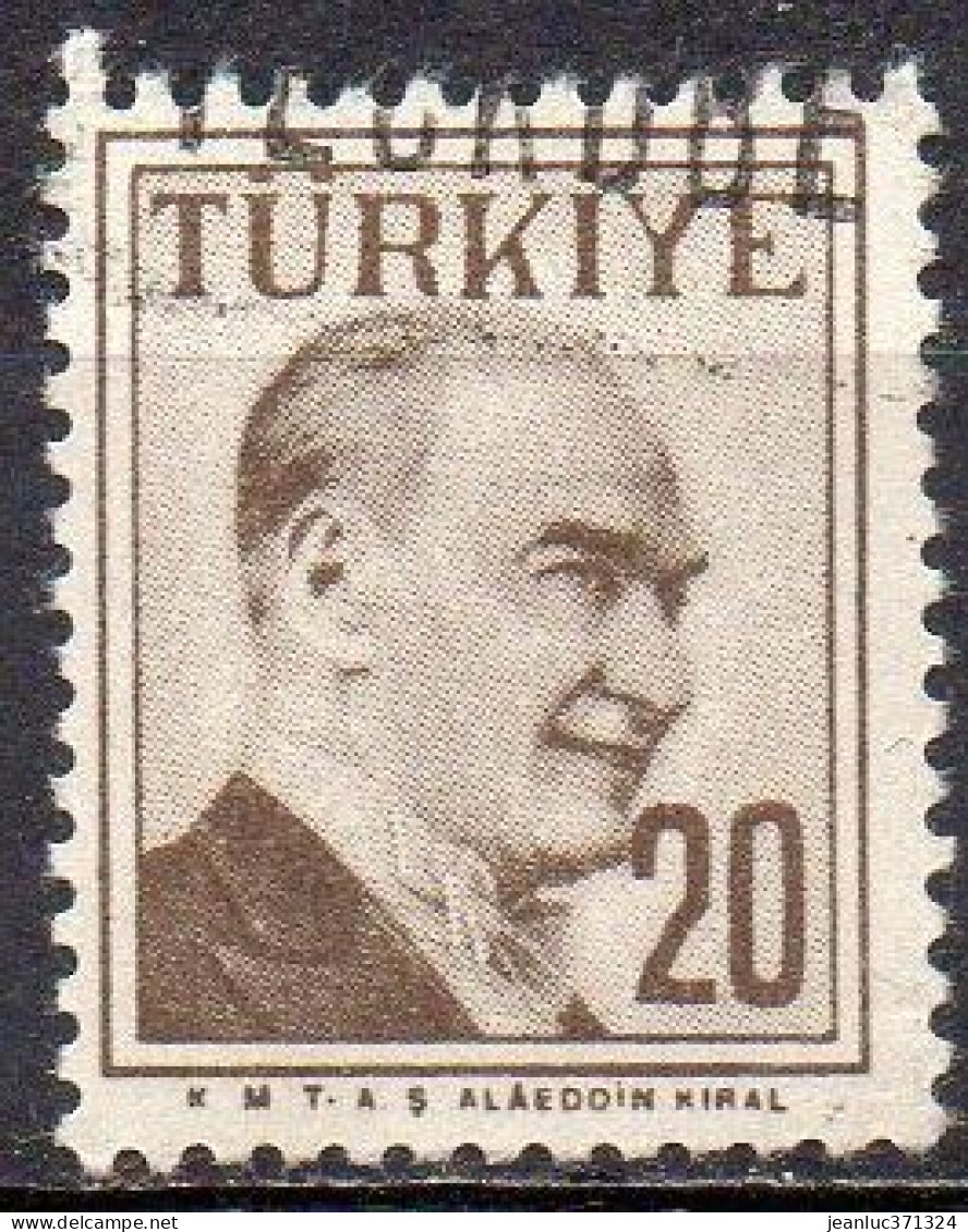 TURQUIE N° 1397 O Y&T 1957-1958 Portrait D' Atatürk - Gebruikt