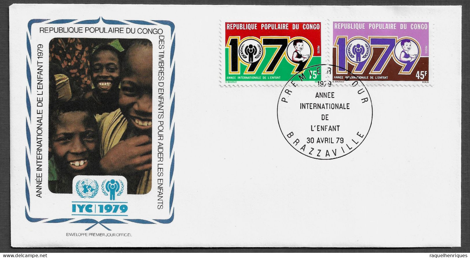 CONGO BRAZZAVILLE FDC COVER - 1979 International Year Of The Child SET FDC (FDC79#06) - FDC