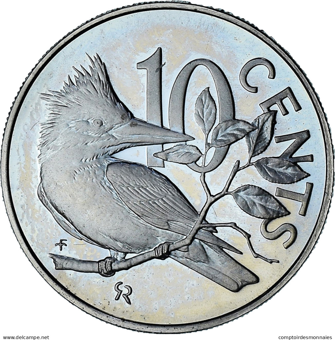 Îles Vierges Britanniques, Elizabeth II, 10 Cents, 1975, Franklin Mint, Proof - Jungferninseln, Britische
