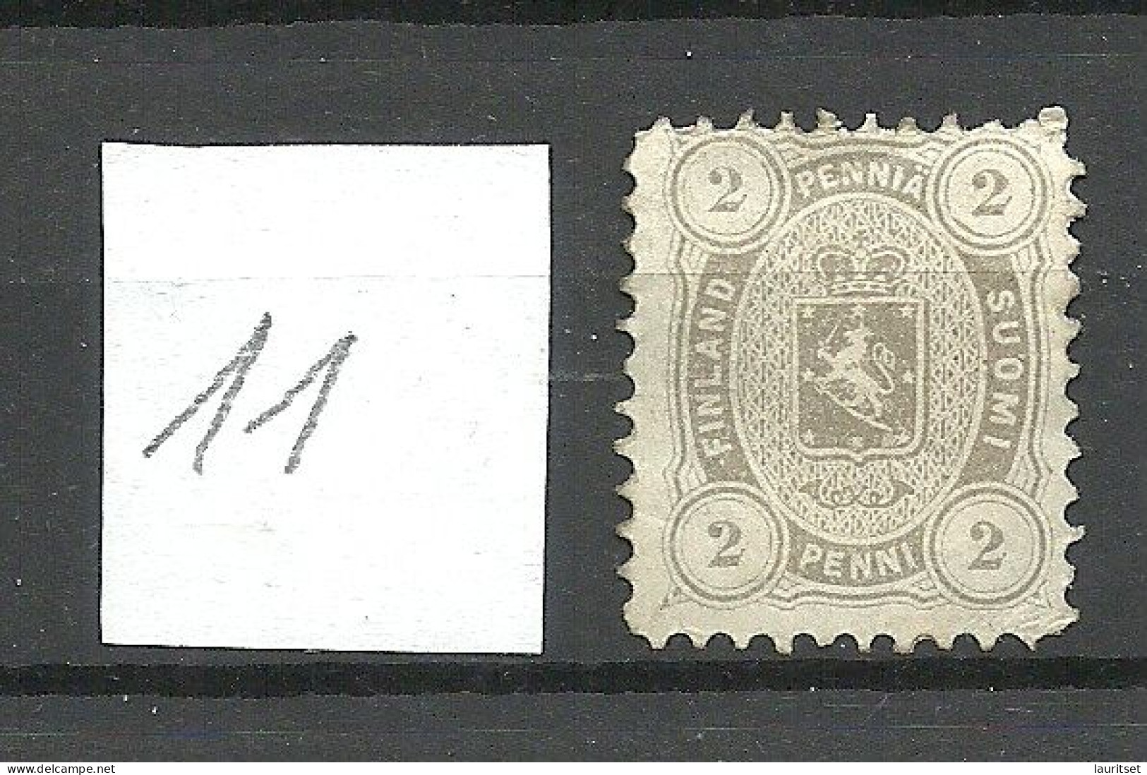 FINLAND FINNLAND 1875 Michel 12 Ayb (perf 11) (*) Mint No Gum/ohne Gummi - Unused Stamps