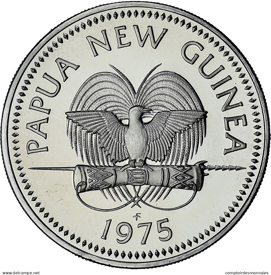 Papouasie-Nouvelle-Guinée, 20 Toea, 1975, Proof, SPL+, Du Cupronickel, KM:5 - Papúa Nueva Guinea