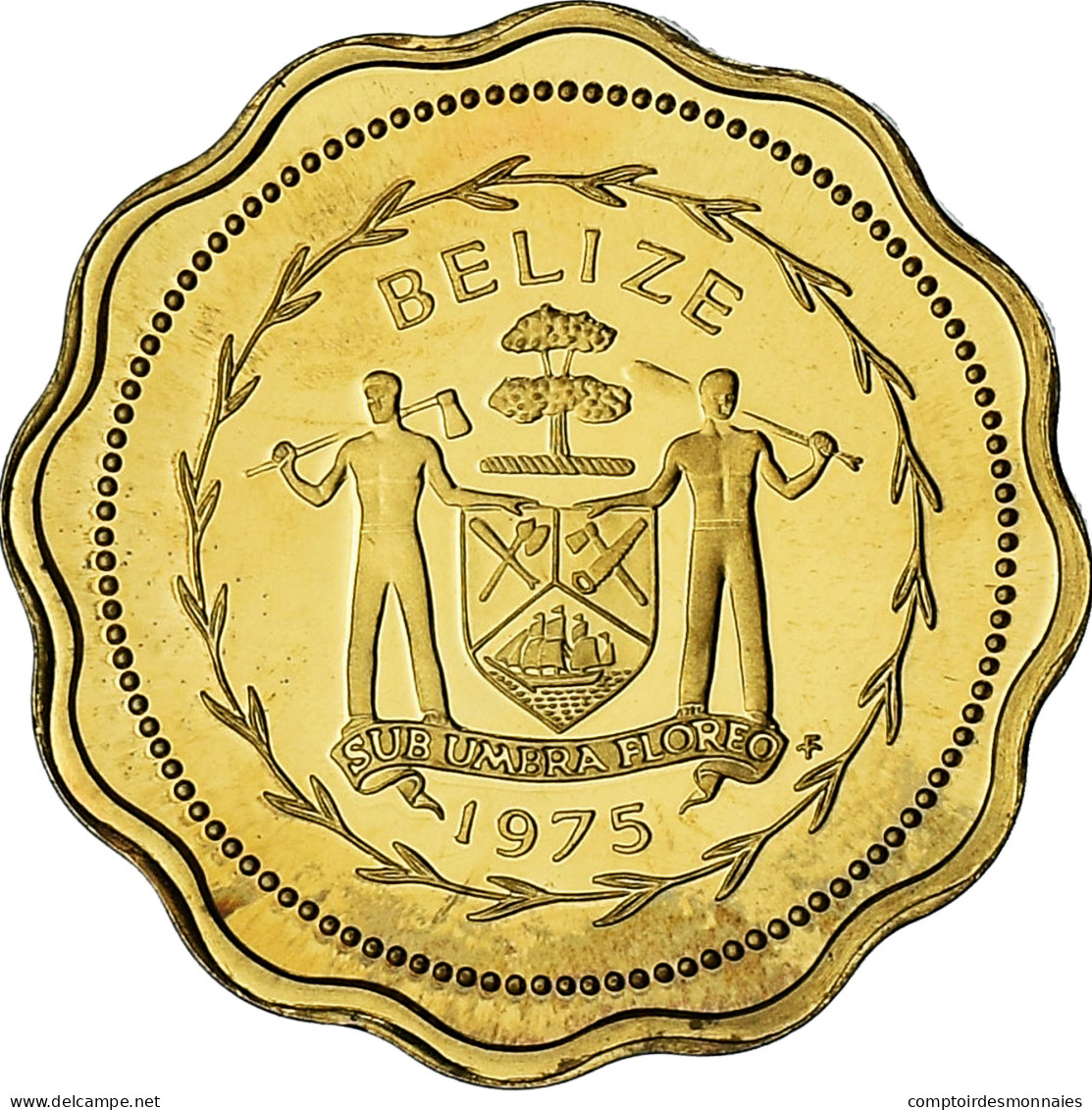 Belize, Elizabeth II, Cent, 1975, Proof, SPL+, Bronze, KM:46 - Belize