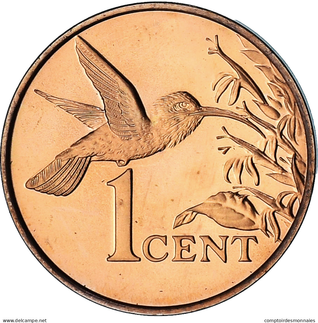 Trinité-et-Tobago, Cent, 1975, Proof, SPL+, Bronze, KM:25 - Trinidad Y Tobago