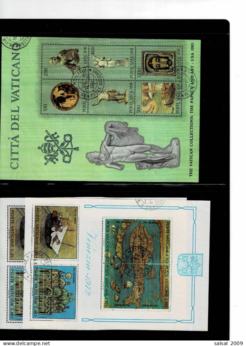 VATICANO ,oltre 40 Serie Complete ,quasi 2 Per Tipo Usati+ Alcune Spezzature+3BF ,qualita Ottima - Used Stamps