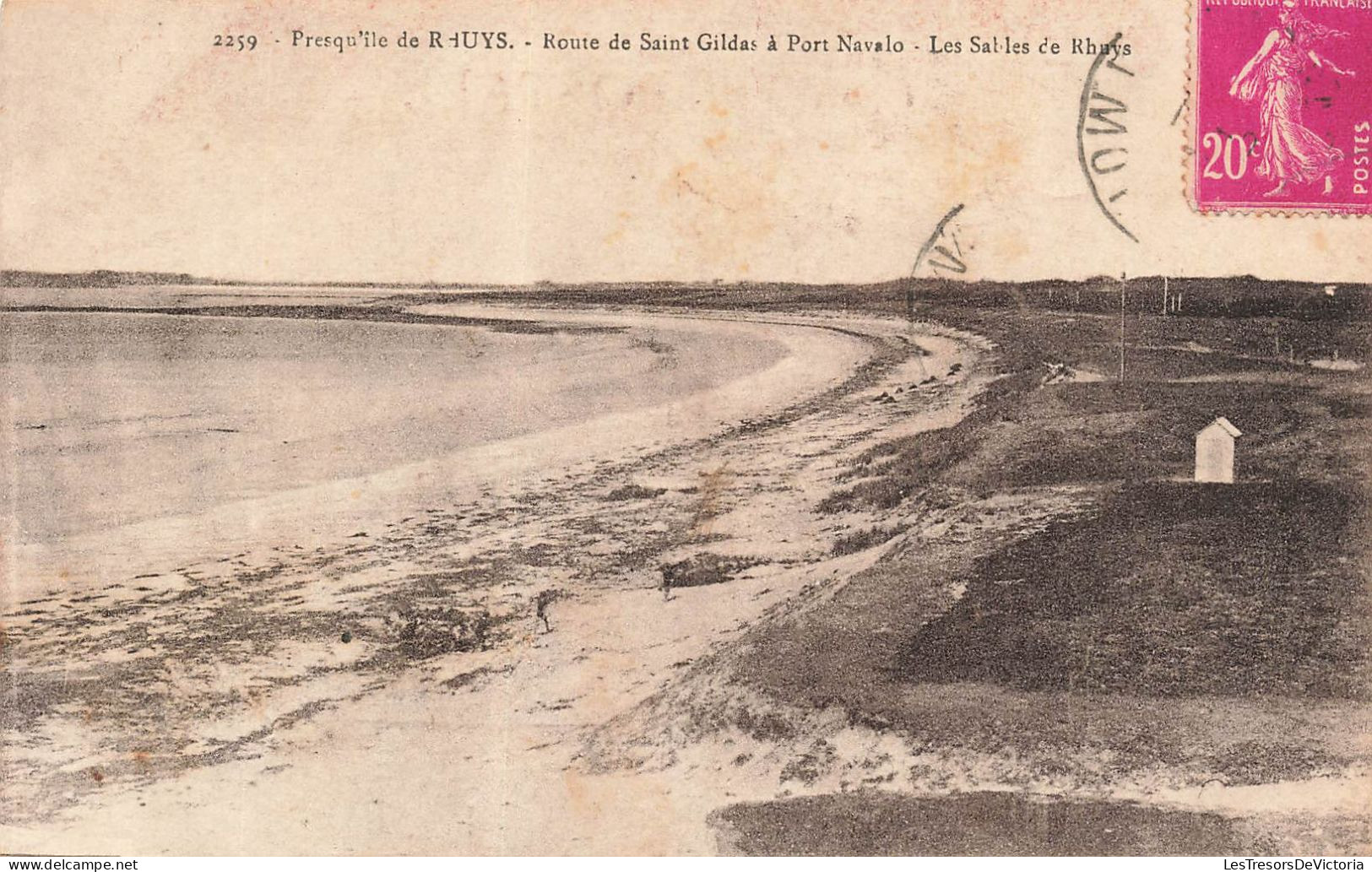 FRANCE - Presq'île De Rhuys - Route De Saint Gildas à Port Navalo - Les Sables De Rhuys - Carte Postale Ancienne - Arzon