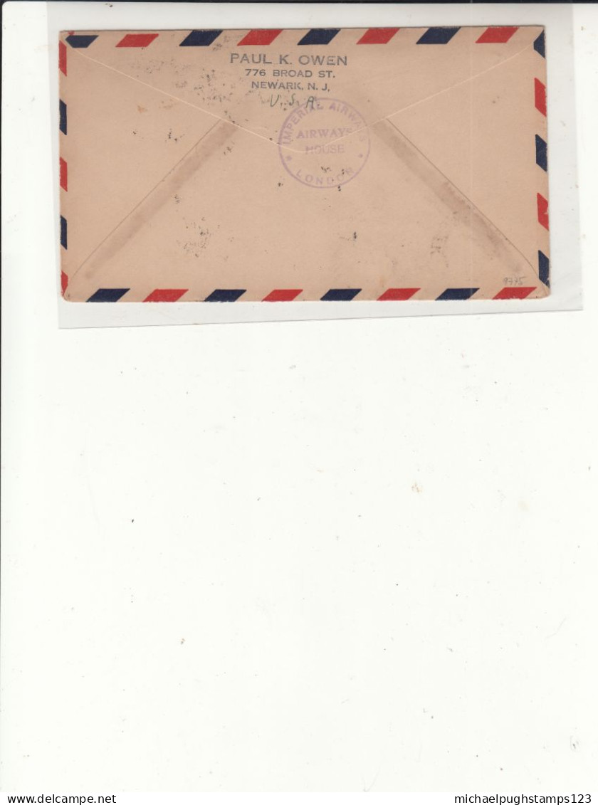 Kenya / Airmail / Imperial Airways / South Africa / G.B. - Kenya (1963-...)