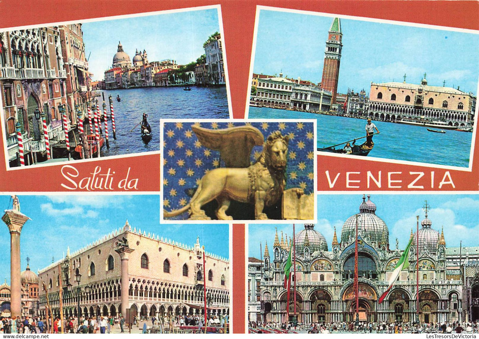 ITALIE - Venise - Lion De Venise - Palais Des Doges - La Basilique Saint Marc - Carte Postale Récente - Venetië (Venice)