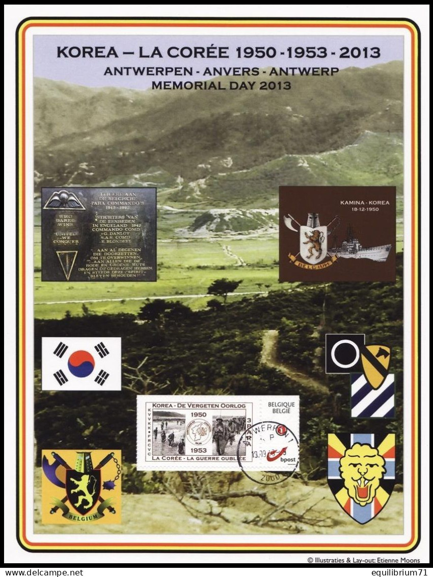 CS / HK - DUOSTAMP/MYSTAMP° - Memorial Day - 1950-1953 - Korea, De Vergeten Oorlog / La Corée, La Guerre Oubliée - Briefe U. Dokumente