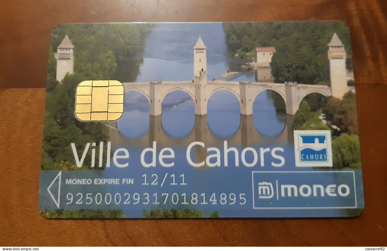 JOLIE CARTE MONEO PORTE MONNAIE ELECTRONIQUE VILLE DE CAHORS T.B.E !!! - Monéo