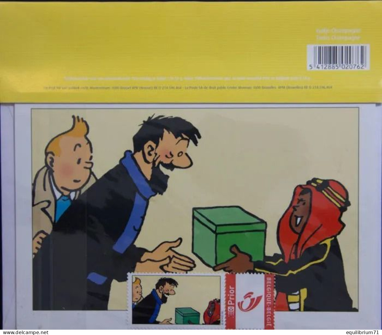 DUOSTAMP/MYSTAMP** - Ready To Send (2CP/PK+2Timbres/Zegels) - Tintin/Kuifje/Tim - Milou/Bobbie/Struppi - Haddock... - Philabédés (comics)