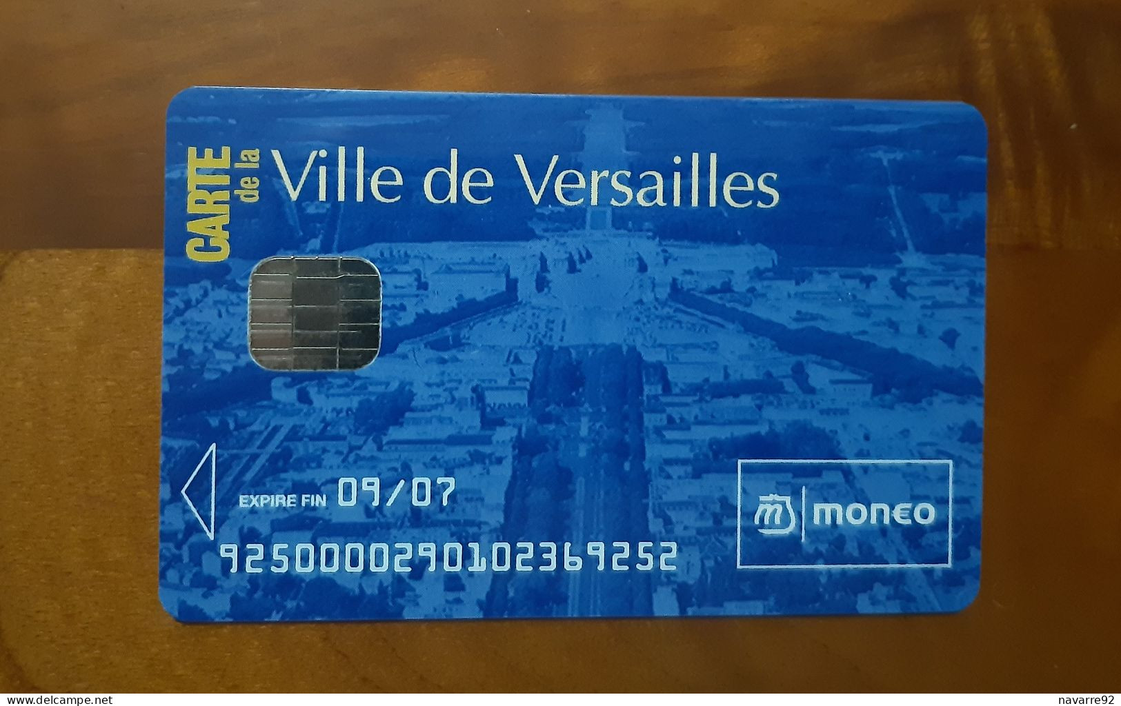 JOLIE CARTE MONEO PORTE MONNAIE ELECTRONIQUE VILLE DE VERSAILLES B.E !!! - Monéo