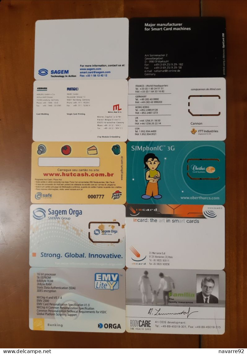 PETIT LOT DE 10 CARTES A PUCE SALON DEMONSTRATION T.B.E !!! - Ausstellungskarten