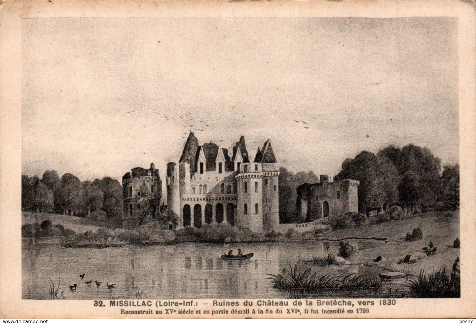 N°118347 -cpa Missillac -ruines Du Château De La Bretêche- - Missillac