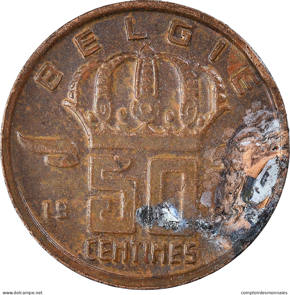 Monnaie, Belgique, 50 Centimes, 1987 - 50 Cents