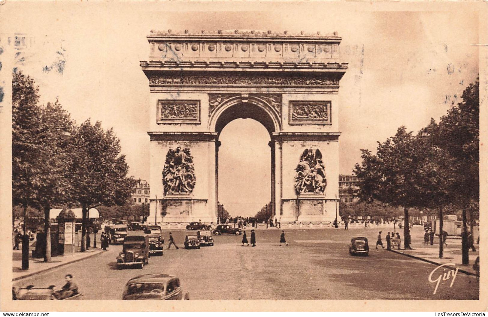 FRANCE - Paris -  Avenue Des Champs Elysées Et Arc De Triomphe De L'Etoile (1806-1836) - Carte Postale Ancienne - Champs-Elysées