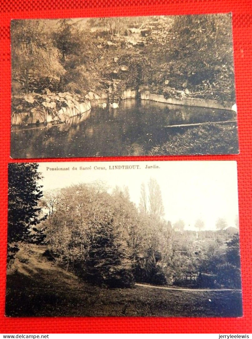 LINDTHOUT - WOLUWE-St-LAMBERT  -  Lot De 3 Cartes :Pensionnat Du Sacré Coeur : Jardin - Cascade De L'étang - St-Lambrechts-Woluwe - Woluwe-St-Lambert