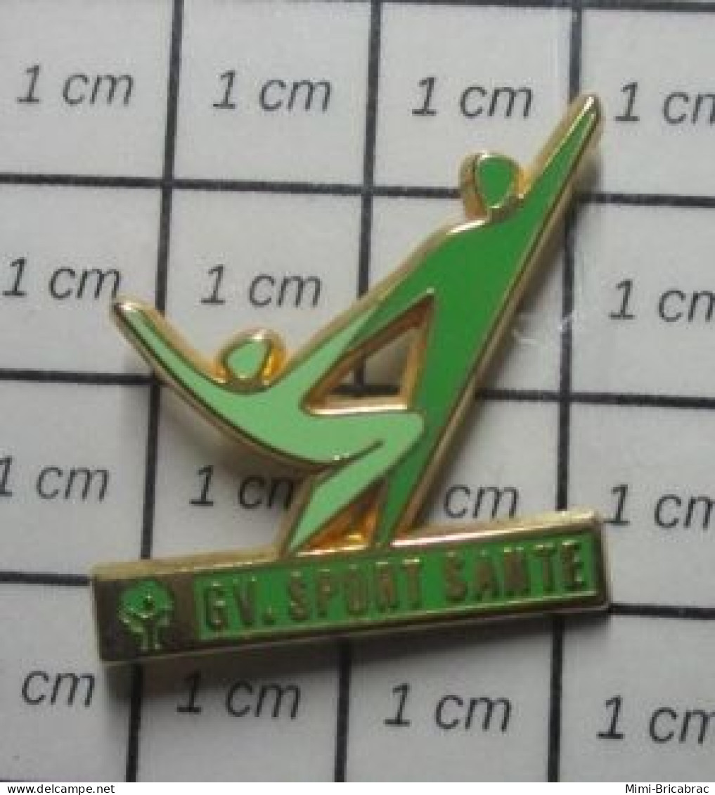 419  Pin's Pins / Beau Et Rare / SPORTS / GV SPORT SANTE GYMNASTIQUE VOLONTAIRE Par FRAISSE - Gymnastik