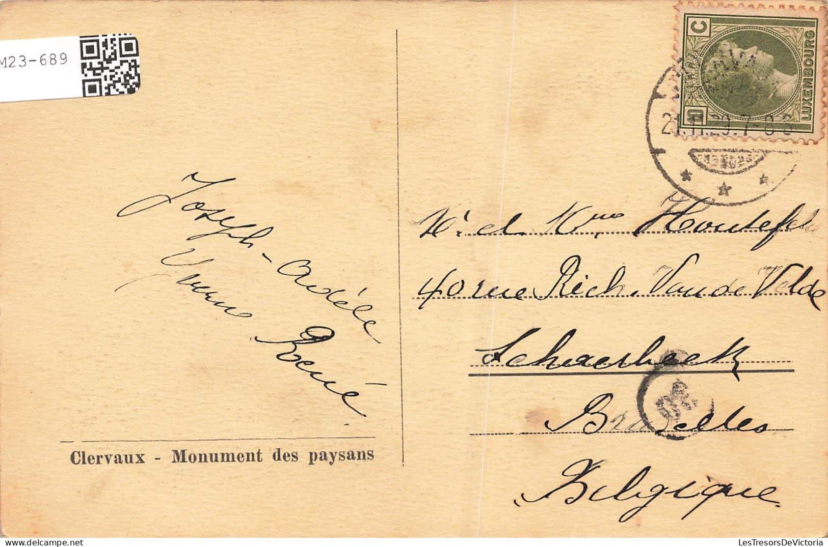 LUXEMBOURG - Clervaux - Monument Des Paysans - Carte Postale Ancienne - Clervaux