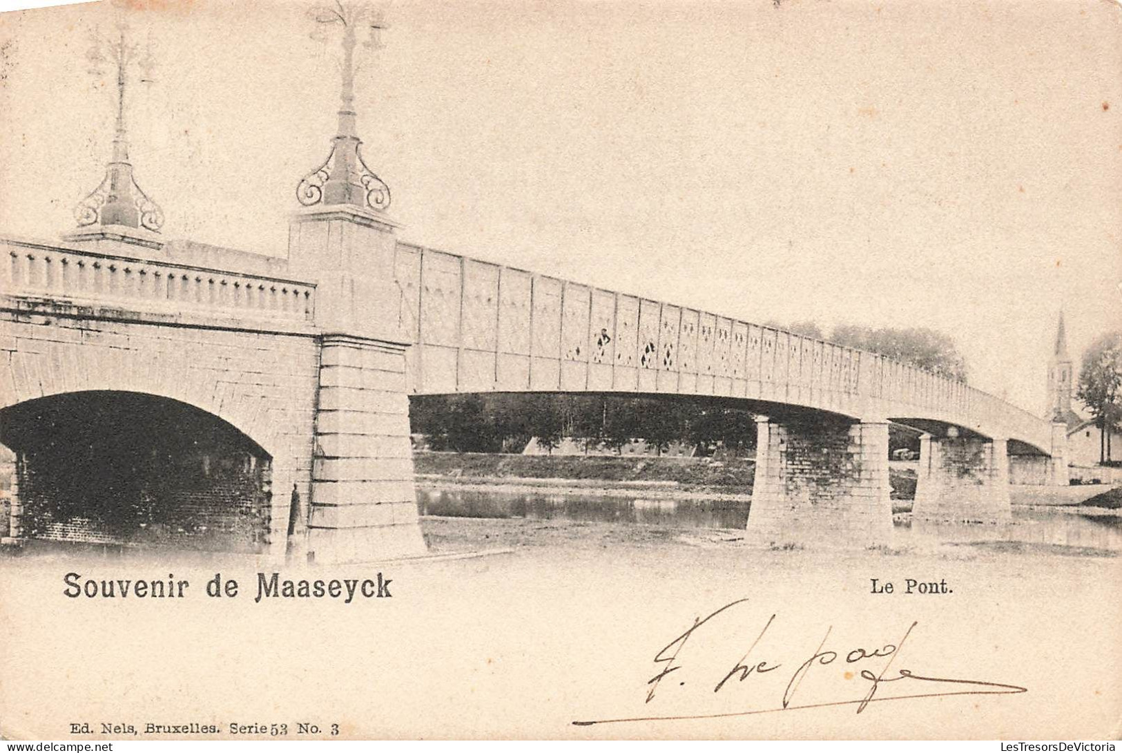 BELGIQUE - Maaseyck - Souvenir De Maaseyck - Le Pont - Dos Non Divisé - Carte Postale Ancienne - Maaseik