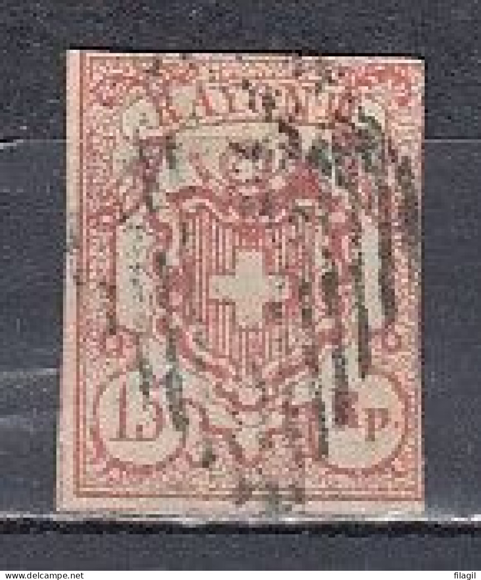 Nr 23 Gestempeld Cote 125,00 - 1843-1852 Kantonalmarken Und Bundesmarken