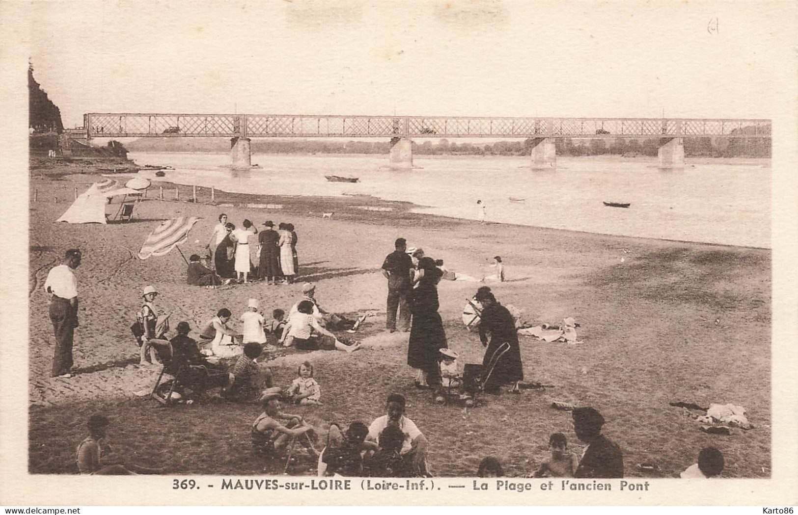 Mauves Sur Loire * La Plage Et L'ancien Pont - Mauves-sur-Loire