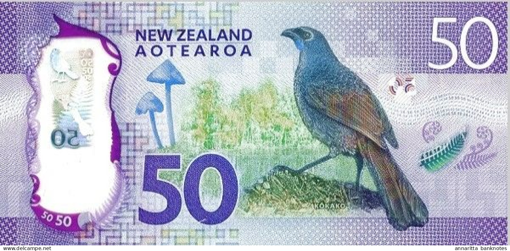 New Zealand 50 Dollars ND (2016), UNC (P-194a, B-140a) - Nieuw-Zeeland