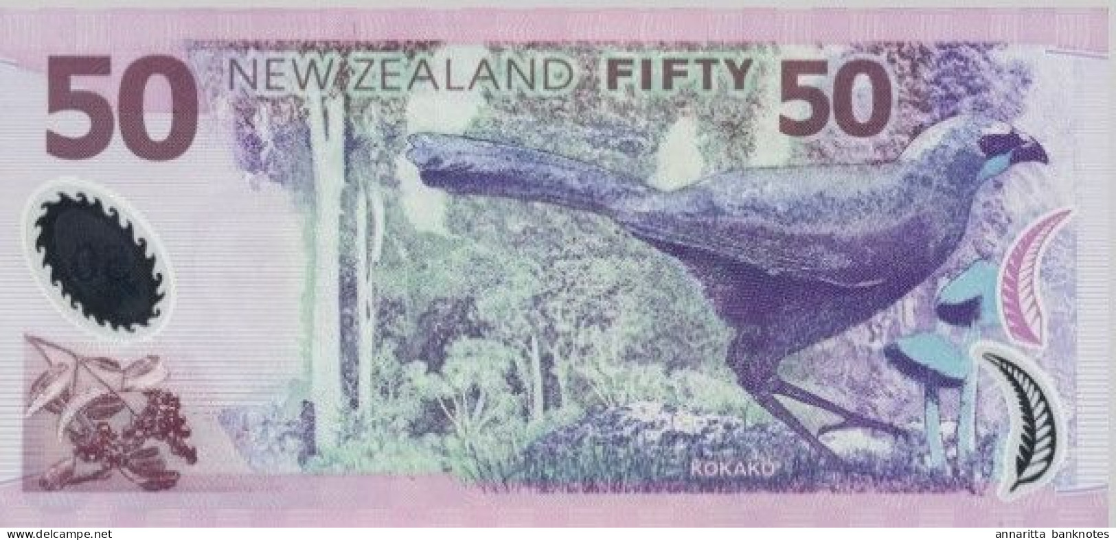 New Zealand 50 Dollars ND (2007), UNC (P-188b, B-134d) - Nueva Zelandía
