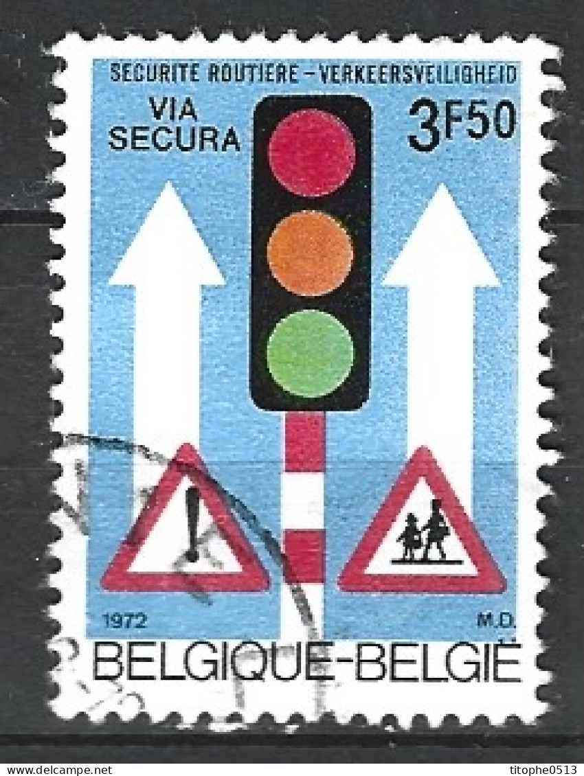 BELGIQUE. N°1617 De 1972 Oblitéré. Sécurité Routière. - Accidentes Y Seguridad Vial